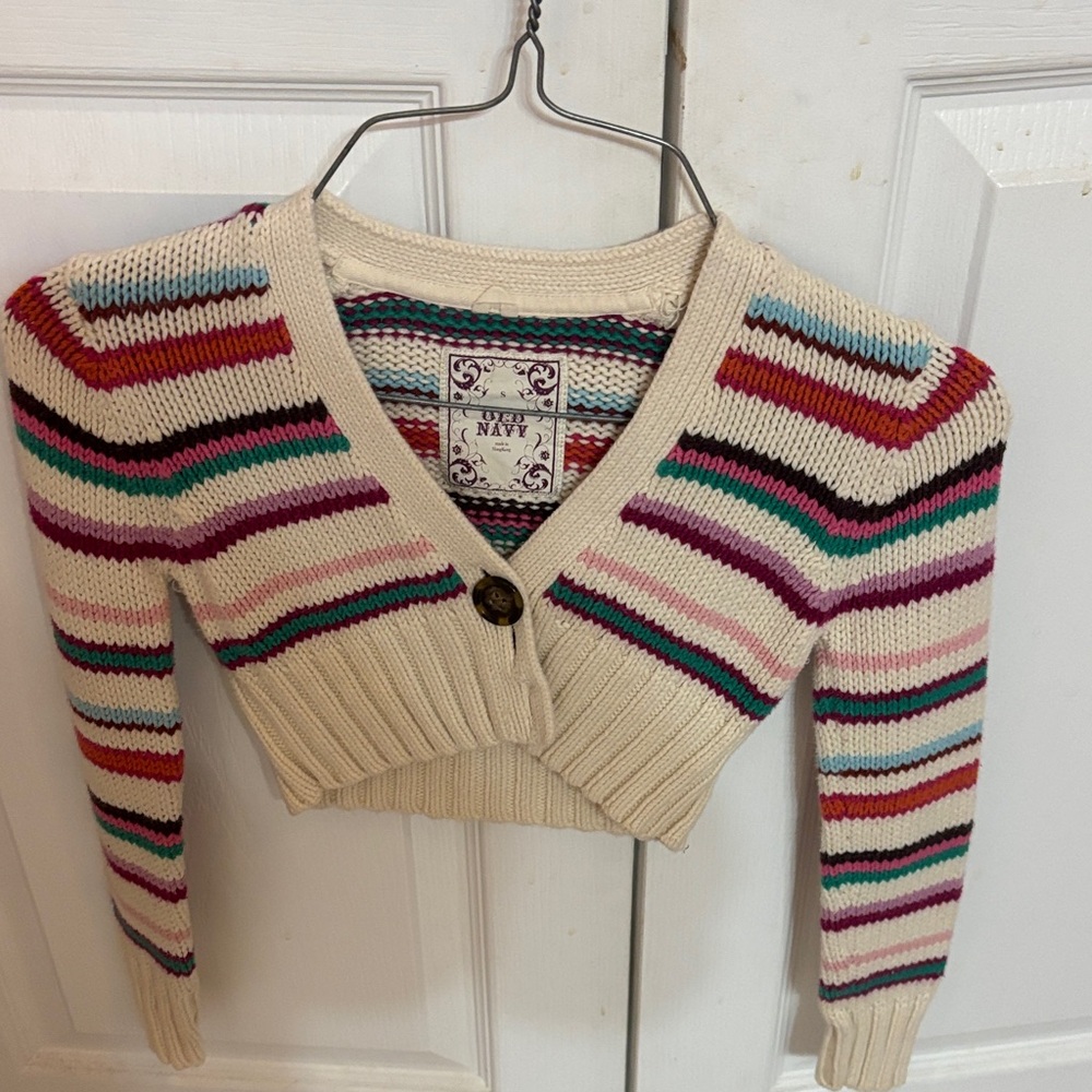 Old Navy Kid’s Striped Cream Sweater